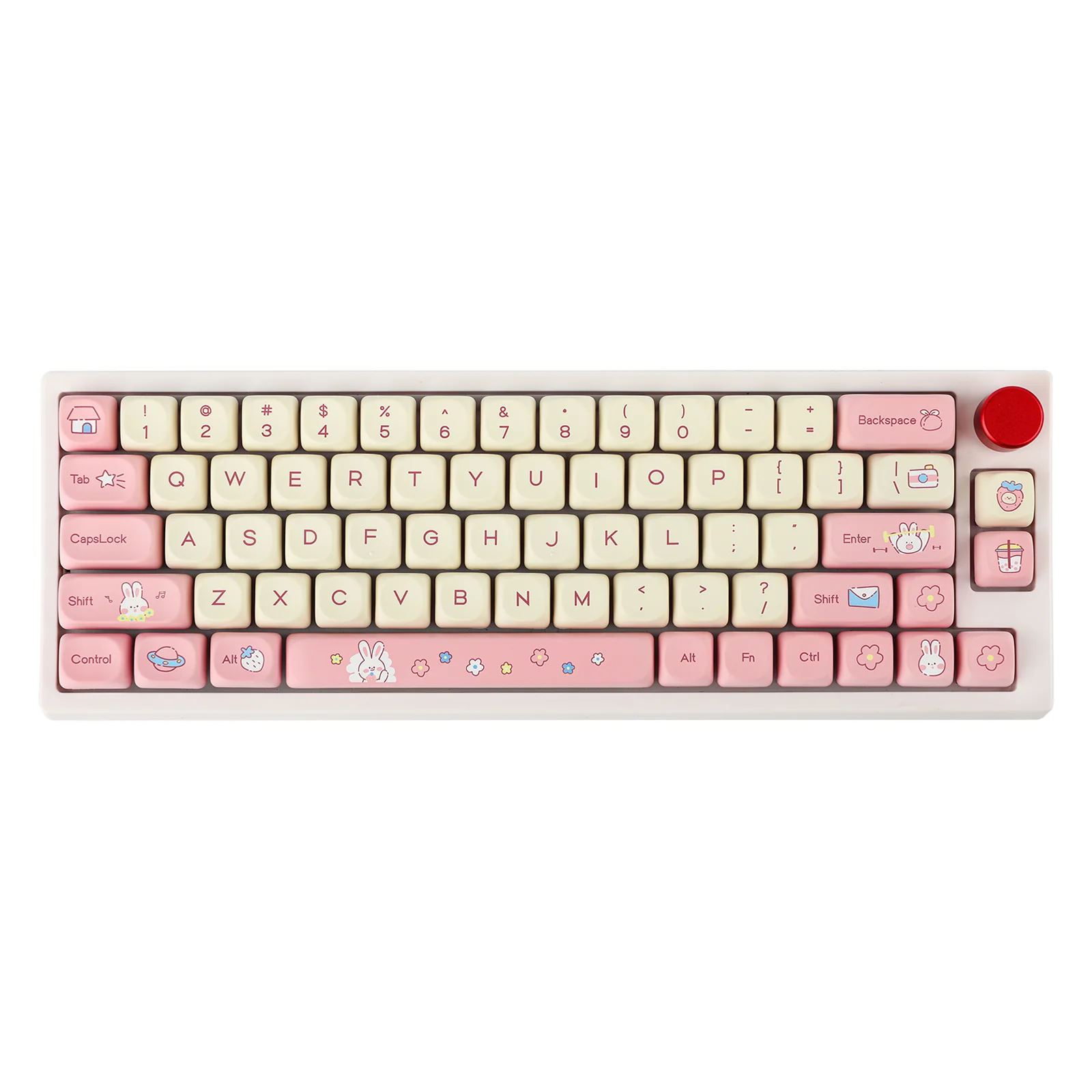 EPOMAKER Cream Bunny Keycaps Set - Image 3