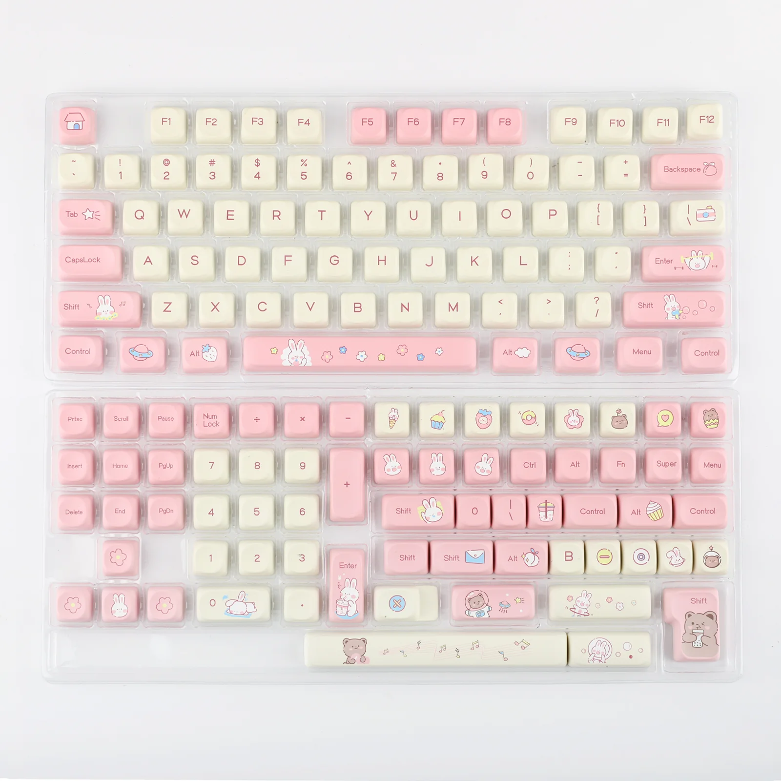 EPOMAKER Cream Bunny Keycaps Set - Image 5