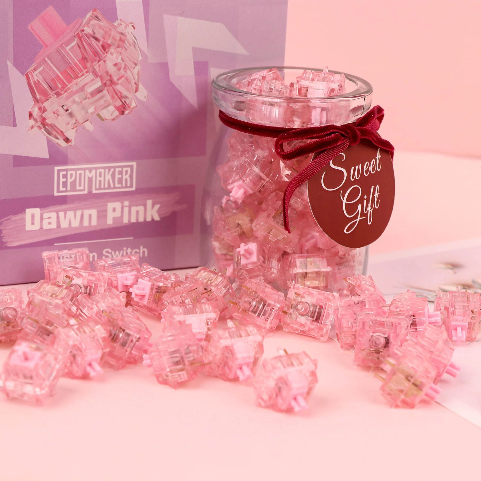 EPOMAKER Dawn Pink Switch Set - Image 14