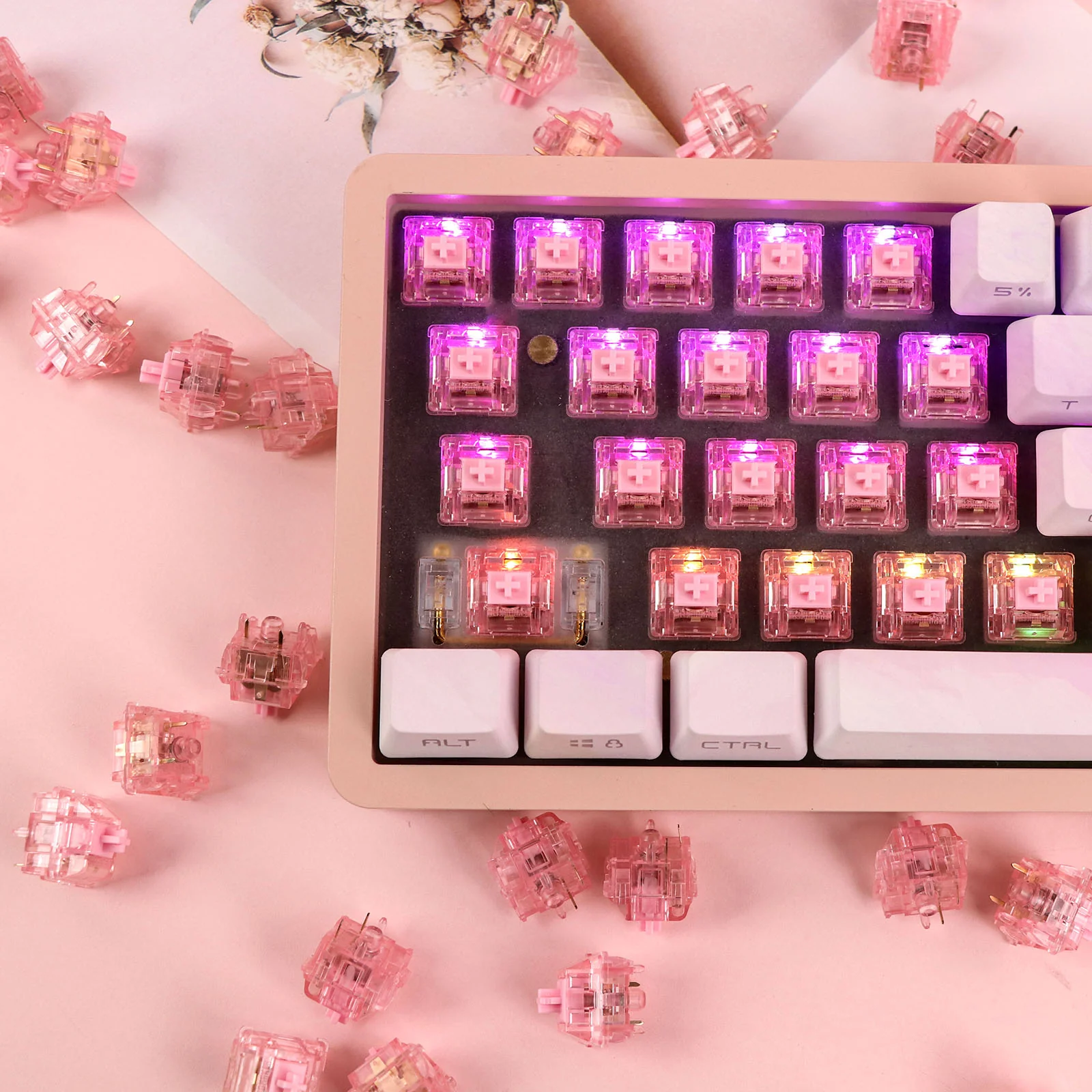 EPOMAKER Dawn Pink Switch Set - Image 17