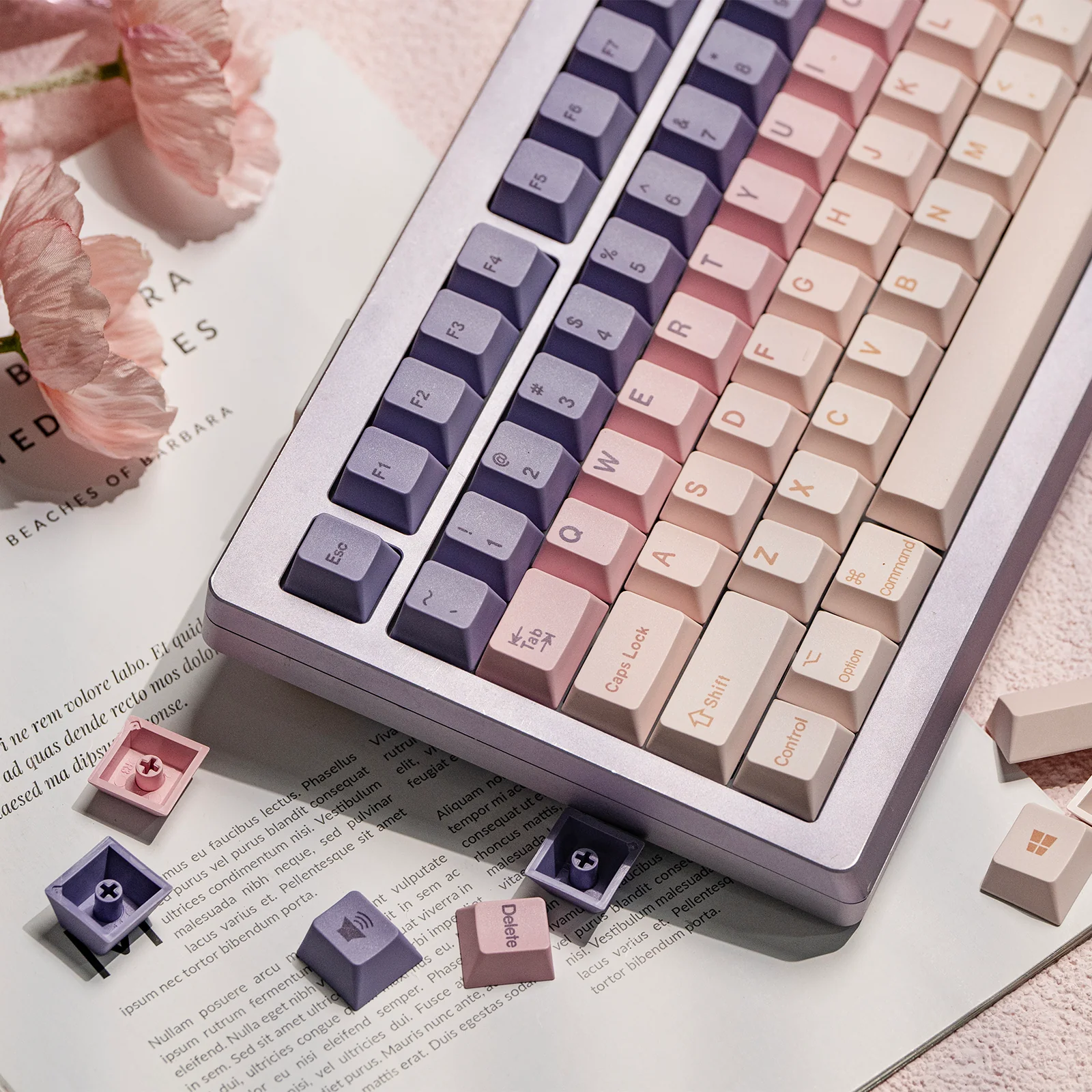 EPOMAKER Lavender Jade Keycap Set - Image 8